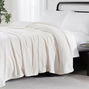 Lauren Ralph Lauren Cream Micromink Blanket